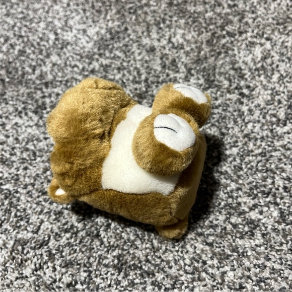 Swibco Puffkins Bosley Bulldog Plush Stuffed Animal Tan White Mini Vintage 4" - Picture 5 of 11